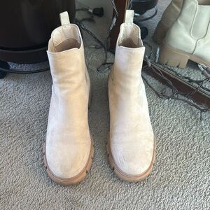 Stylish Cream Ankle Boots for Women